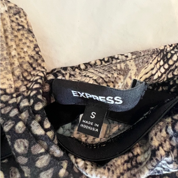 Express, size small, snake skin print halter top. - Picture 2 of 2